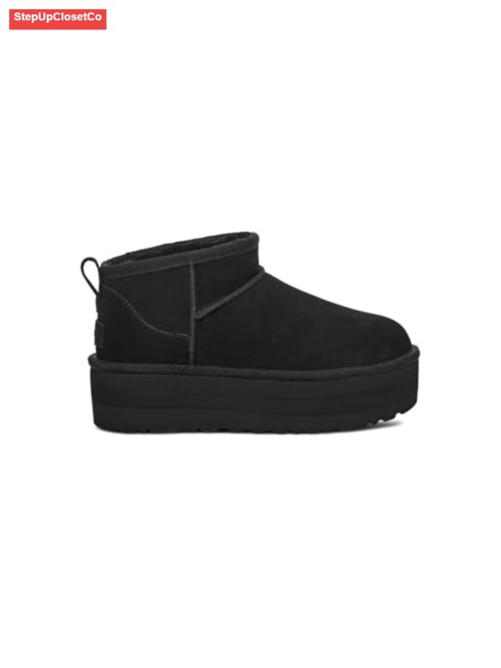 UGGplush Wool Suede Ankle Platform Bootie